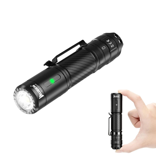 1200 Lumen Rechargeable Tactical LED Flashlight With USB Type C Charging