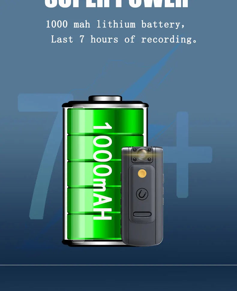 WIthScreen 1080P HD Mini Camera Portable Digital Video Recorder BodyCam Infrared Night Vision Police Cam Small Camcorder