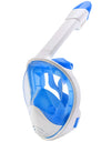 Full Face Snorkel Mask Snorkeling with Camera Mount 180 Degree Panoramic View Anti-Fog Anti-Leak Snorkeling Set for Adult Kids