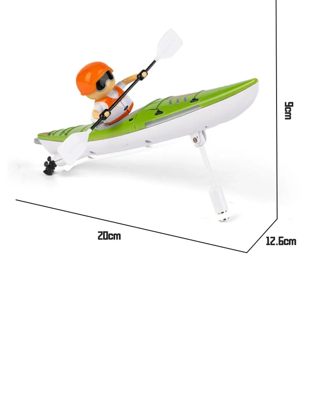 Rc Boat Kayak Racing Ship 2.4G Remote Control Rowing Boat Paddling Water Competition Games Summer Outdoor Toy for Boys Gift