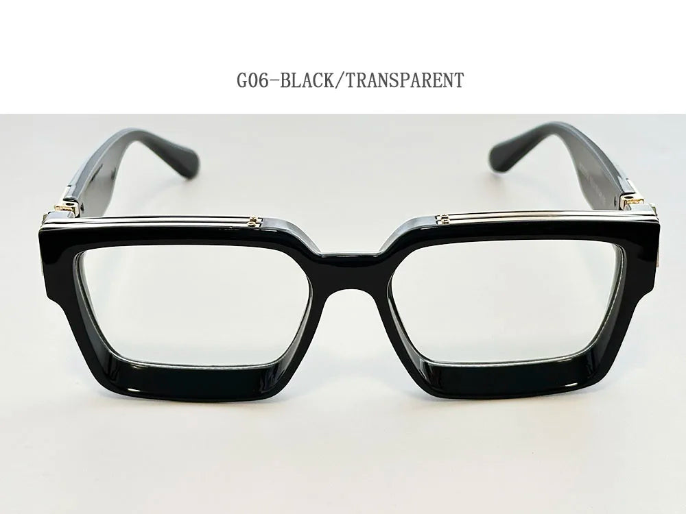 Retro Square Frame Sunglasses With UV400 Protection