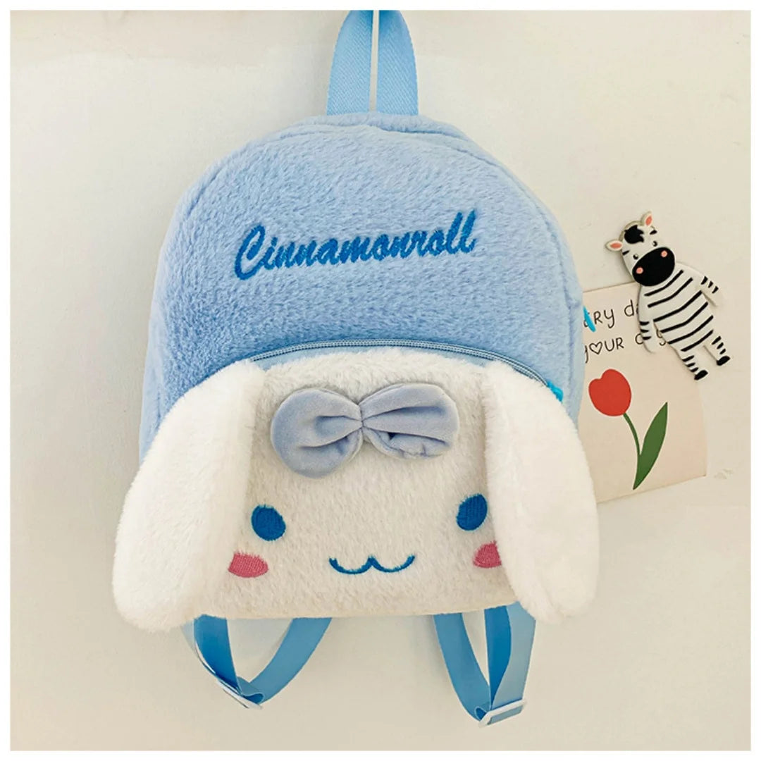 Kawaii Character Plush Backpack Large Capacity Shoulder Bag