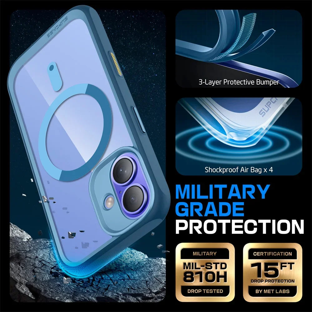 For iPhone 16 Case with Camera Control Capture Button UB Mag Slim Shockproof Protective  MagSafe Phone Case