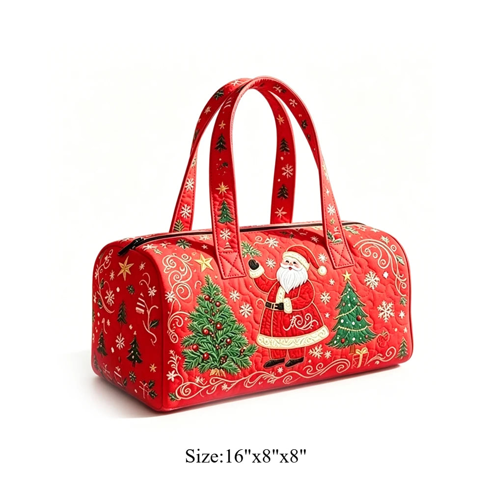 Cute Dachshund Dog Print Quilted Duffel Bag Rainbow Striped Pet Lover Travel Lightweight Polyester Weekender Bag for Women Girls
