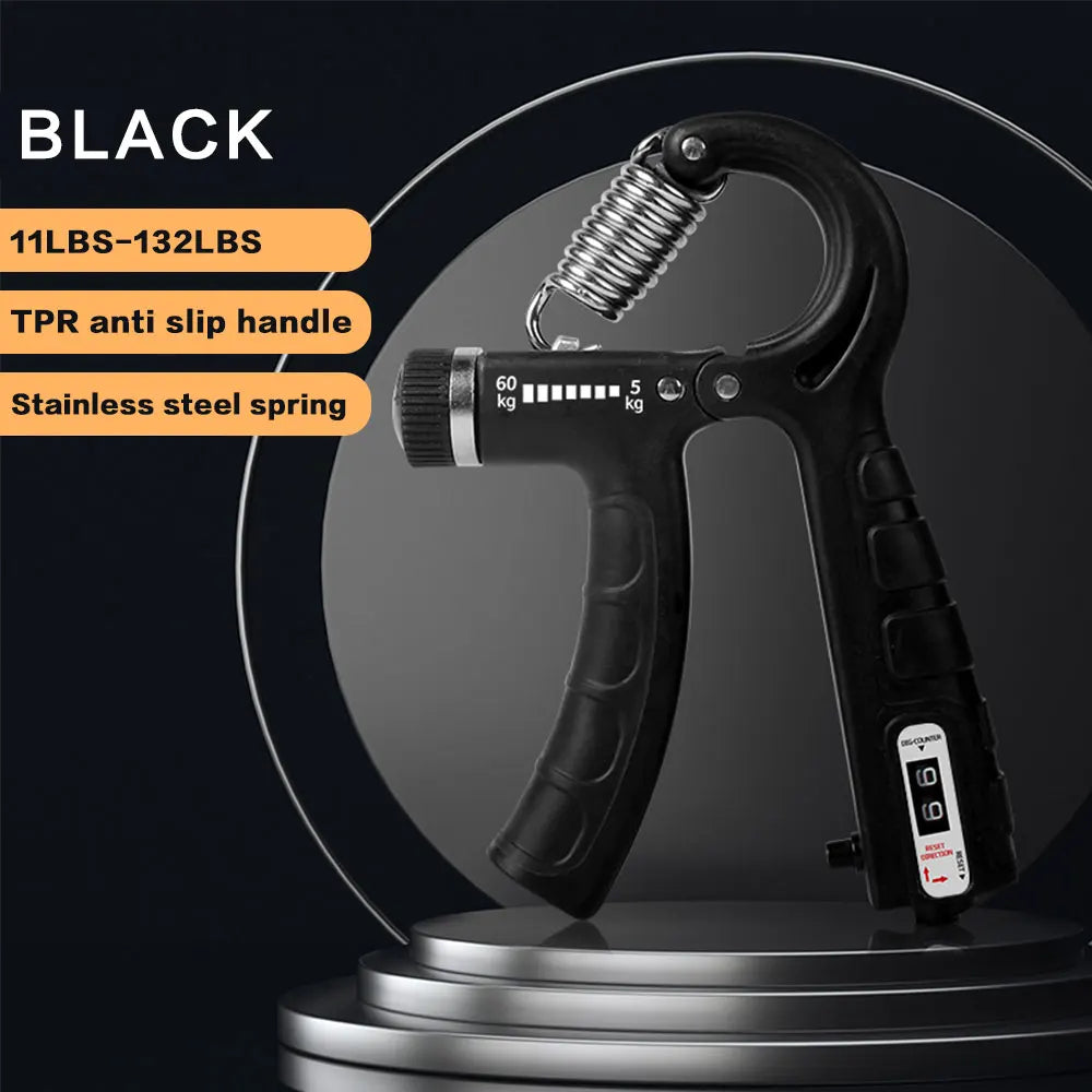 Hand Grip Strengthener, Grip Strength Trainer,Adjustable Resistance,Forearm Strengthener, Perfect for Musicians Athletes