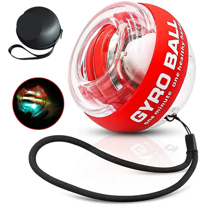 Gyroscopic Power Trainball Autostart Range Gyro Power Wrist Ball with LED Lights Arm Hand Muscle Force Trainer Fitness Equipment