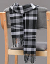 Classic lattice men soft shawl plaid scarves shawl wraps shawl neckerchief headband muffler