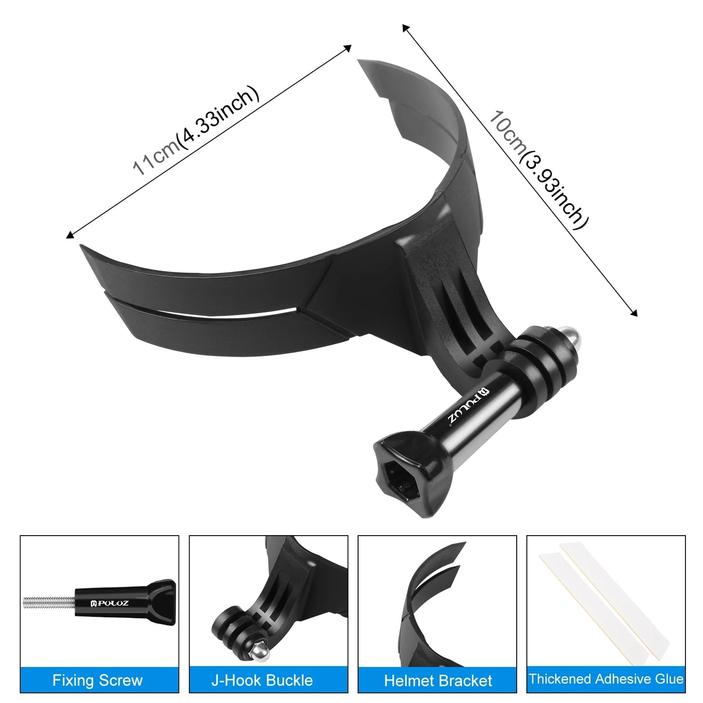 Bending Action Camera Motorcycle Helmet Chin Mount for Gopro Hero11 10 9 8 Black Mini Sport Action Camera Accessories