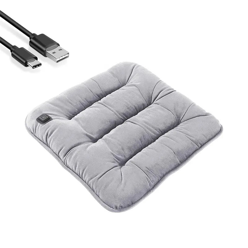 5V Heated Car Seat Cover USB Port 30' Fast Car Seat Heater For Car Home Office Heated Car Seat Protector Seat Heating Cover Pads