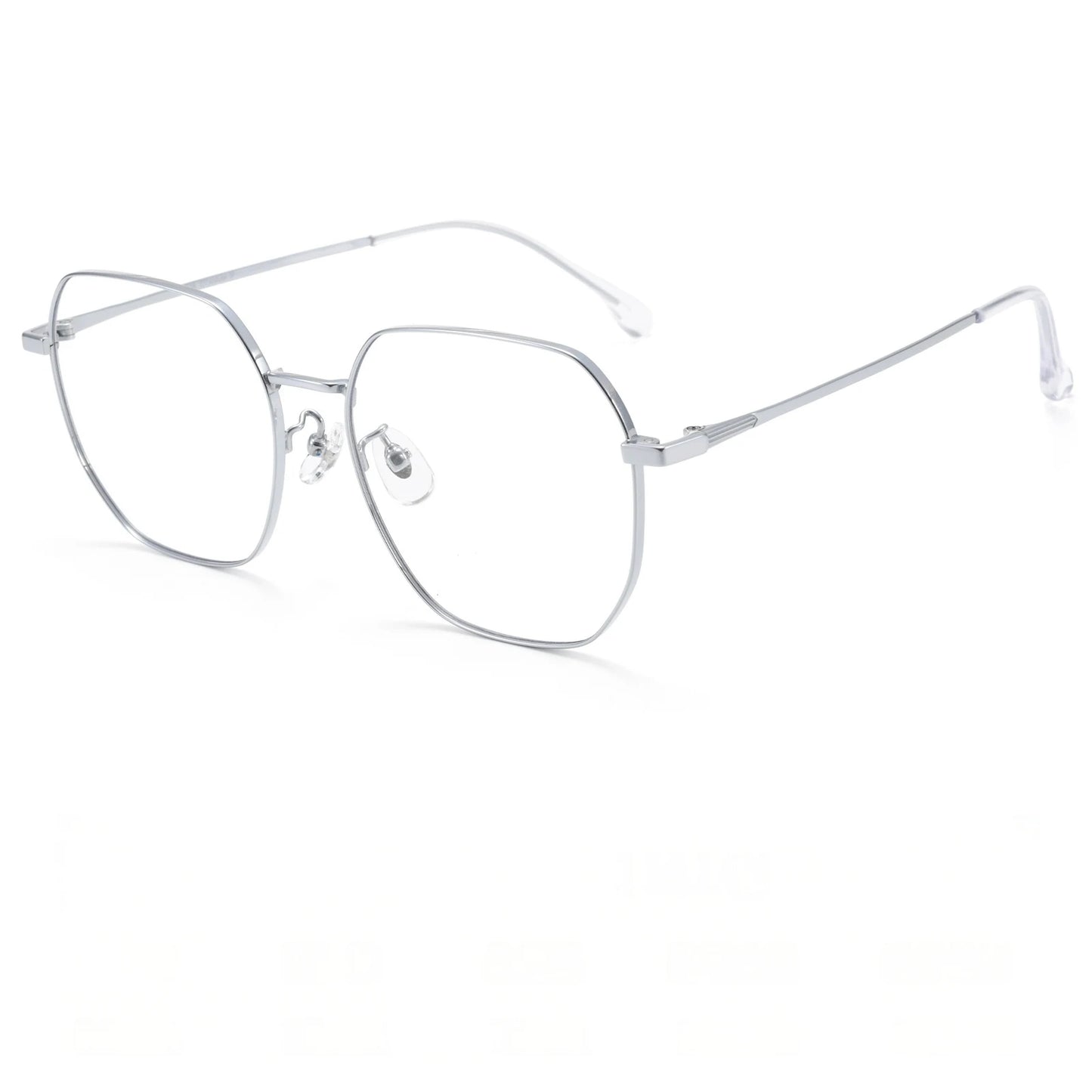 Retro Polygonal Lightweight Titanium Progressive Multifocal Prescription Glasses