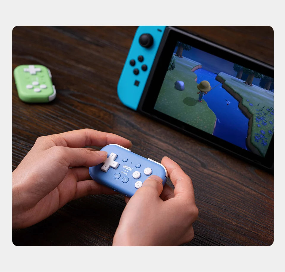 Mini Bluetooth Gaming Controller with Keyboard Mode for Nintendo Switch and Android