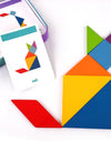 Colorful 3D Puzzle Wooden Toys High Quality Tangram Math Jigsaw Game Children Preschool Imagination Educational Toys for Kids