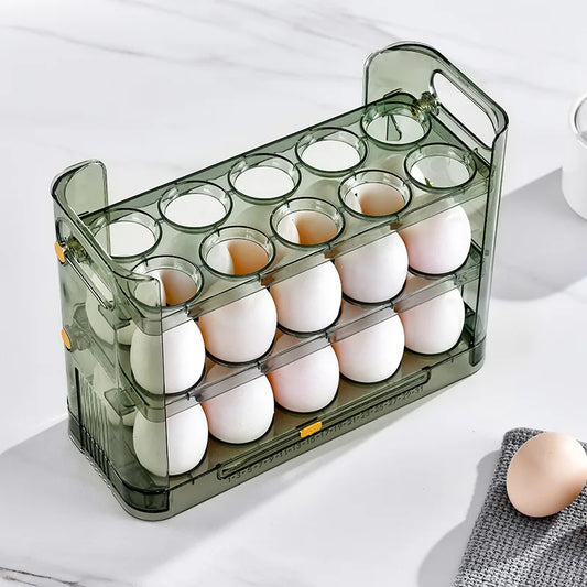 Egg Storage Box Holder Refrigerator Organizer Food Containers Egg Fresh-keeping Case Tray Dispenser Kitchen Storage Boxes