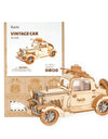 Vintage Car Model 3D Wooden Puzzle Toys