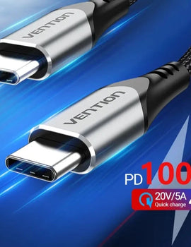 USB Type C to USB C Cable PD 100W 60W Fast Charger for Samsung Xiaomi Macbook iPad Quick Charge 4.0 5A USB C Charge Cord