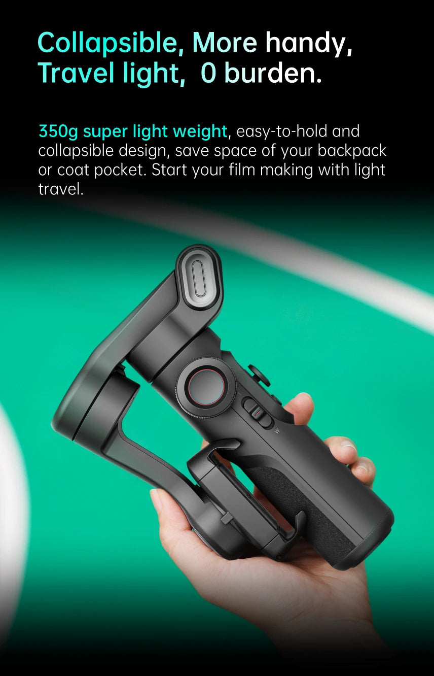 3-Axis Handheld Gimbal Stabilizer SmartXE for Smartphone for iPhone Android AI Face Tracking TikTok Vlog