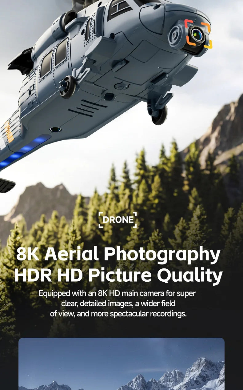 Remote Control Military Helicopter With Camera And Screen