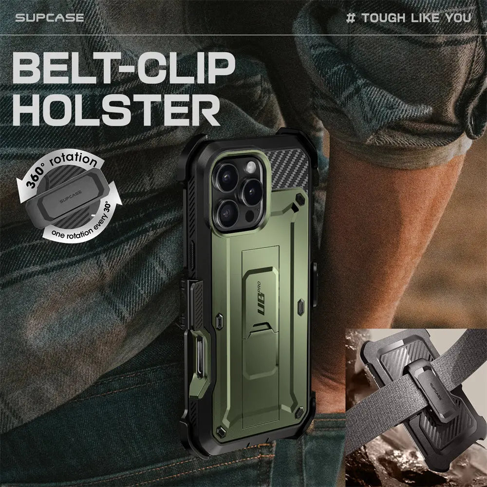 For iPhone 16 Pro Case 6.3" (2024 Release) UB Pro Full-Body Heavy Duty Rugged Phone Case with Built-in Screen Protector