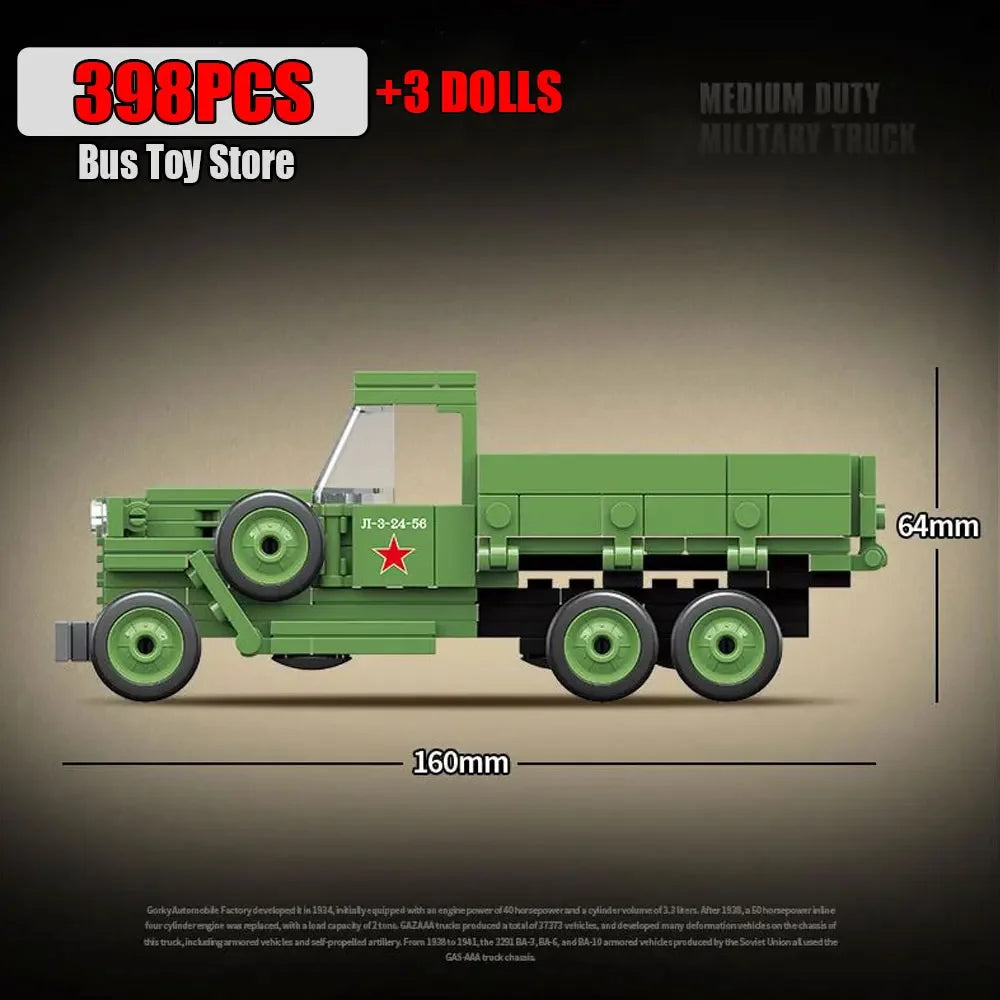 Soviet Military Series IS-2M Tank KV-2 Heavy Tank Truck WW2 Tank Building Blocks Bricks Model Set Toys for s Gifts Technical