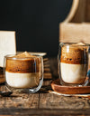 2/4pcs Double Walled Glass Coffee Cup Set Of 240/300ml Cup With Insulated Layer For Latte Cappuccino Heatresist Teacup Milk Mug