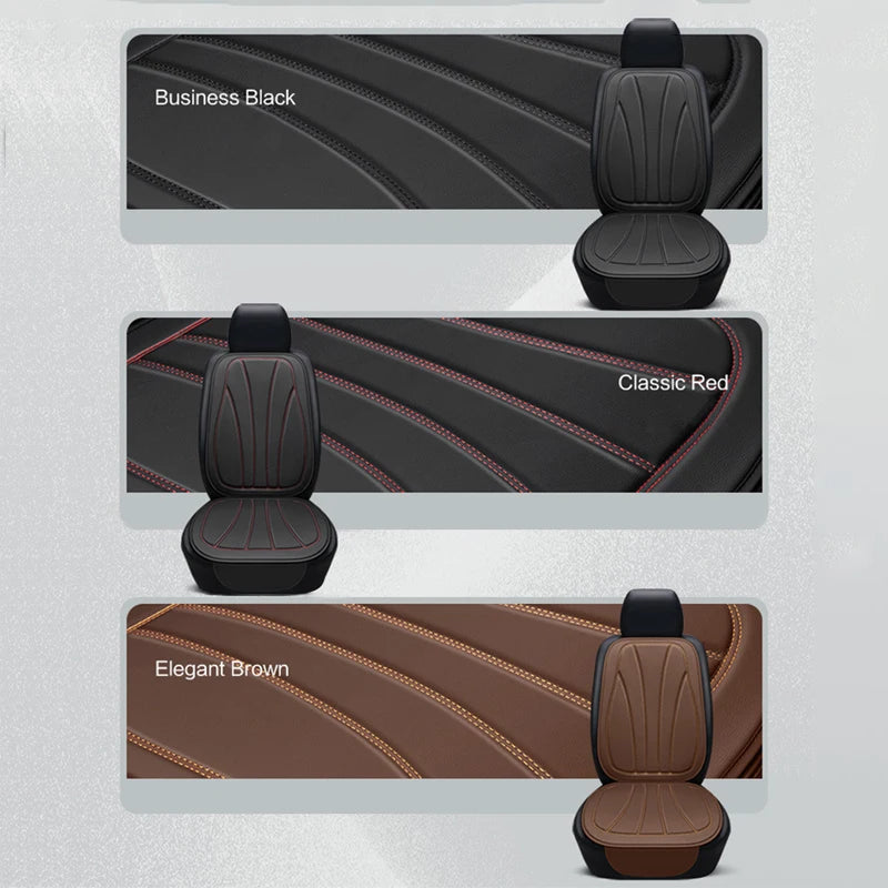 Karcle Car Seat Cover PU Leather Car Seat Cushion Breathable Auto Chair Cushions Pad Mat Universal Durable Four Seasons Pad Mat