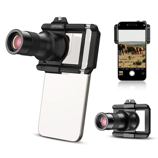 6X Telephoto Macro Smartphone Lens with Universal Phone Mount