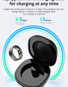 R03 Smart Ring Men Women, Battery Life 39 Days, Health Monitor, IP68 & 5ATM Waterproof, Multi-sport Mode