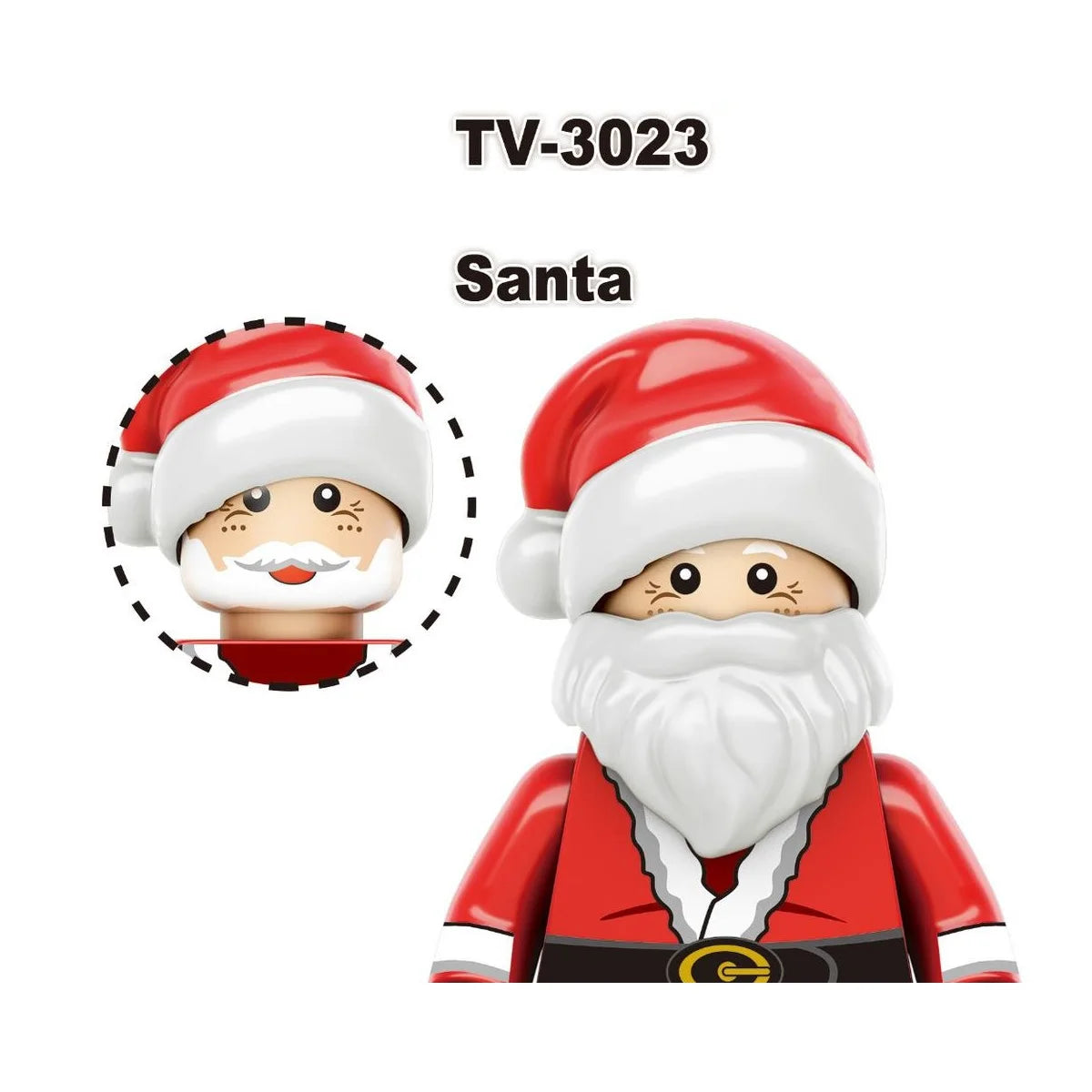 Christmas Gift Elf Santa Claus Building Blocks Mini Action Figure Toys
