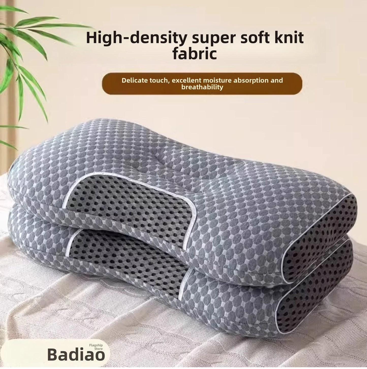Deep Color Ne Massaging Pillow for Sp Home Use Single Person Dormi Durable Str Relief U-aped Portable Pillow