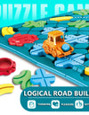 Kids Road Maze Montessori Logical Road Builder Game Assembly Building Puzzle Learning Education Toys For Children