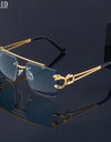 Retro Rimless Sunglasses For Men Steampunk Punk Fashion Glasses