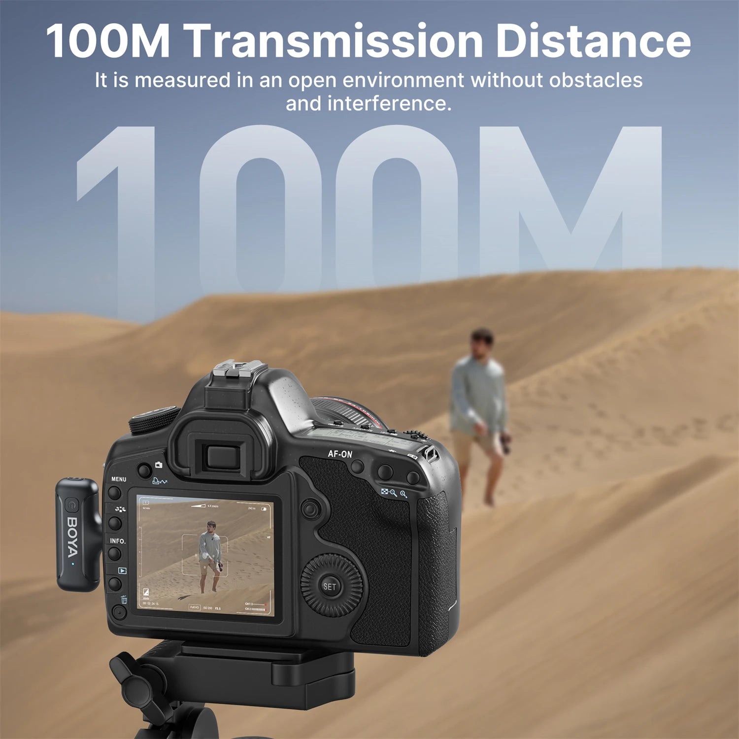 Wireless Lapel Microphone for iPhone Android Type-C Smartphone DSLR Camera PC Laptop Youtube Recording Streaming BY-WM3T2