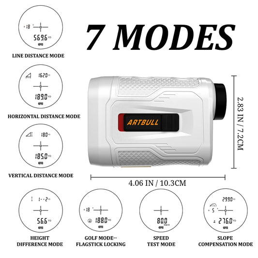 6X Rechargeable Golf Laser Rangefinder 1000m With Magnet And Flag Lock