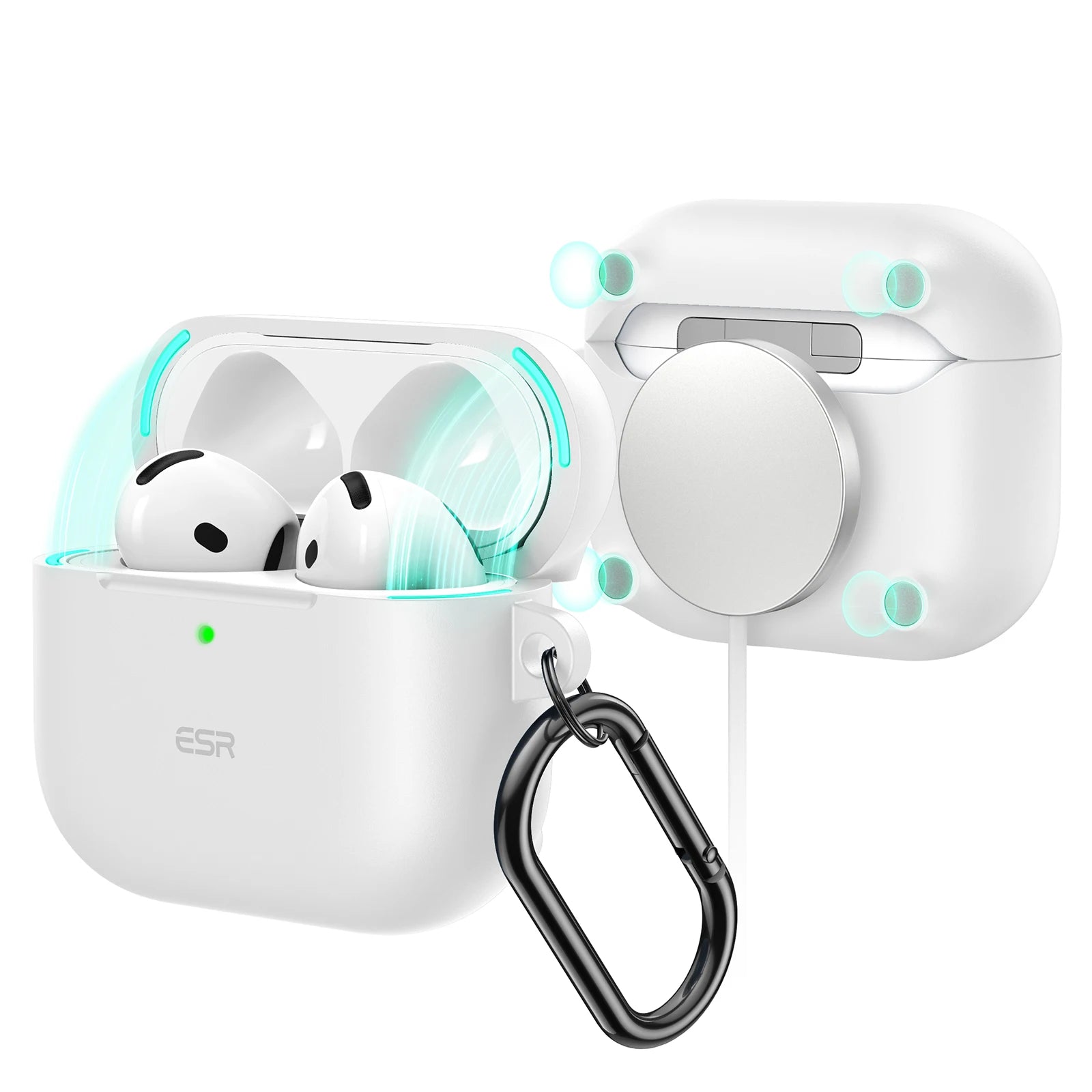 AirPods 4th Generation (2024) Case HaloLock with MagSafe Earphone Protection Cover for AirPods Pro 2nd/1st Gen(2023）