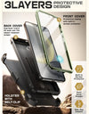 For Samsung Galaxy S25 Case UB Pro Heavy Duty Rugged Phone Case with 2 Front Frame Built-in Screen Protector & Kickstand
