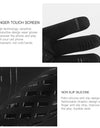 Cycling Gloves Black Autumn Winter Warm Touchscreen Nonslip Bike Gloves Motorcycle Gloves Men Outdoor Sports Running Women