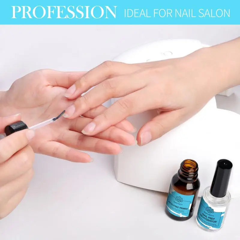 15ml Nail Primer Nail Prep Dehydrate Base Top Coat Gel Nail Polish No Need Of UV LED Lamp Nail Art Varnish Manicure