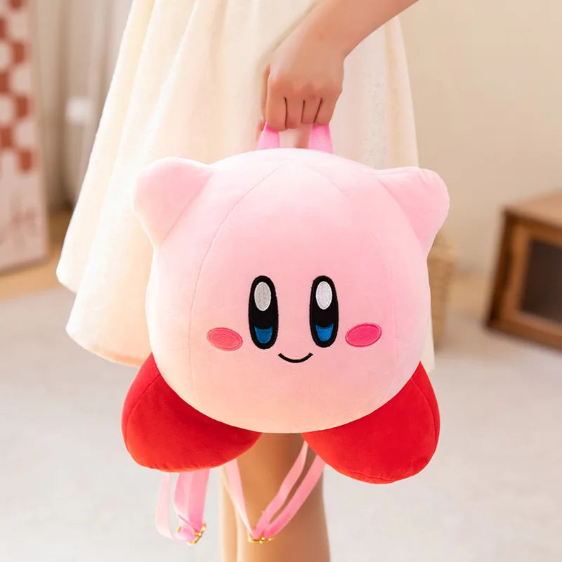 Kawaii Kirby Plush Backpack Soft Shoulder Bag
