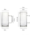 700ml Glass Coffee Mug Handmade Heat Resistance Clear Tea Milk Juice Cup Water Beer Drinking Mug Office Drinkware