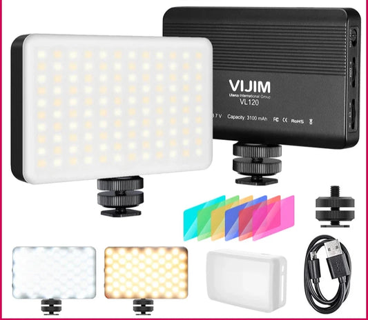 3200K-6500K LED Video light with Softbox and RGB Color Filters light for video Conference Lighting Fill Light