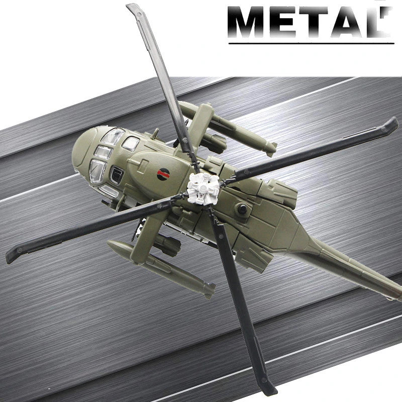 UH60 Hawk Utility Helicopter Metal Model Aircraft Sound and Light Display Toy