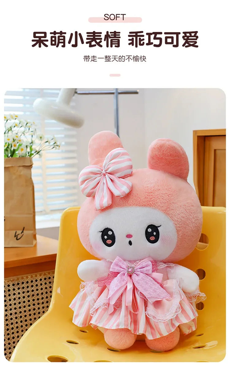 Cute Character Diamond Bow Plush Stuffed Doll Pillow Toy