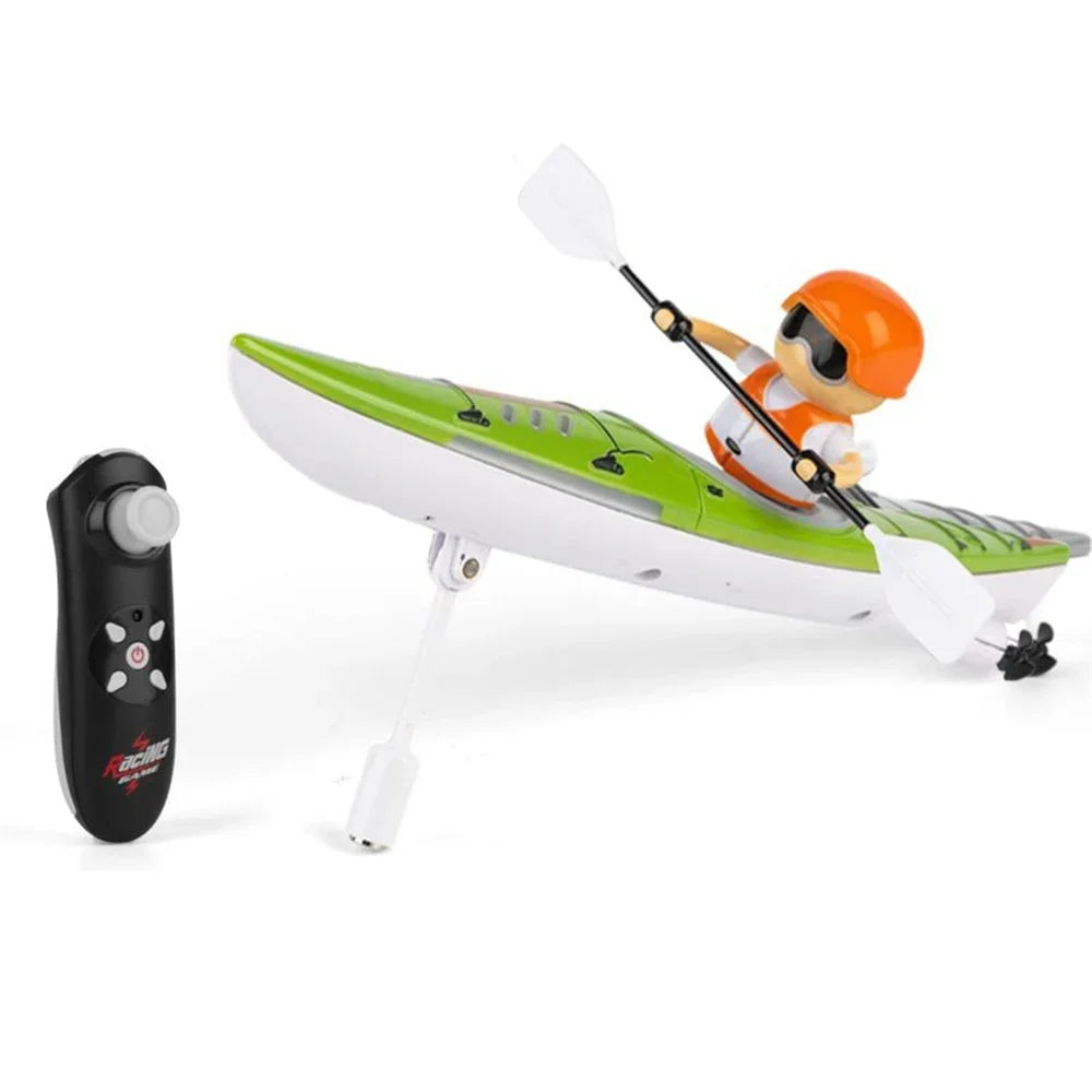 Rc Boat Kayak Racing Ship 2.4G Remote Control Rowing Boat Paddling Water Competition Games Summer Outdoor Toy for Boys Gift