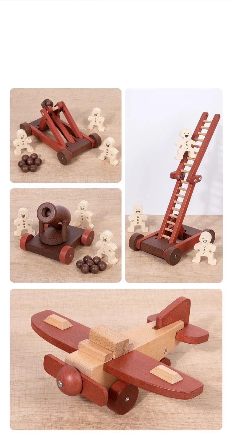 Wooden DIY Vehicle Assembly Toy Set