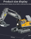 RC Remote Control Toys Cars Excavator Bulldozer Dump Truck 2.4G High Tech Vehicle Engineering Cars Model For Boys Birthday Gifts