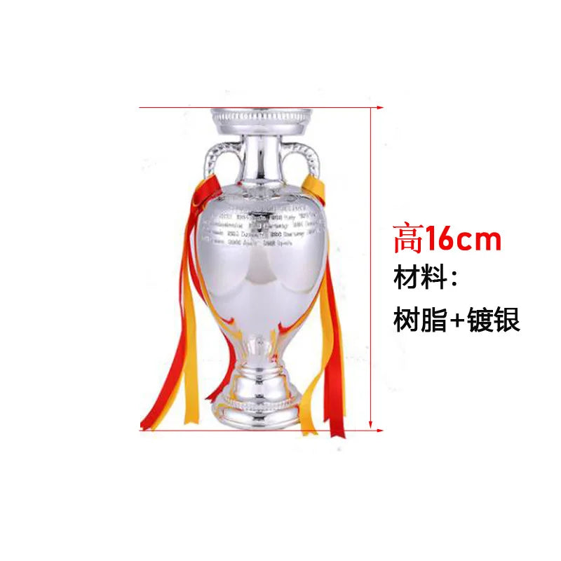 Football Trophy Metal Keychain Soccer Fan Collectible Pendant Gift