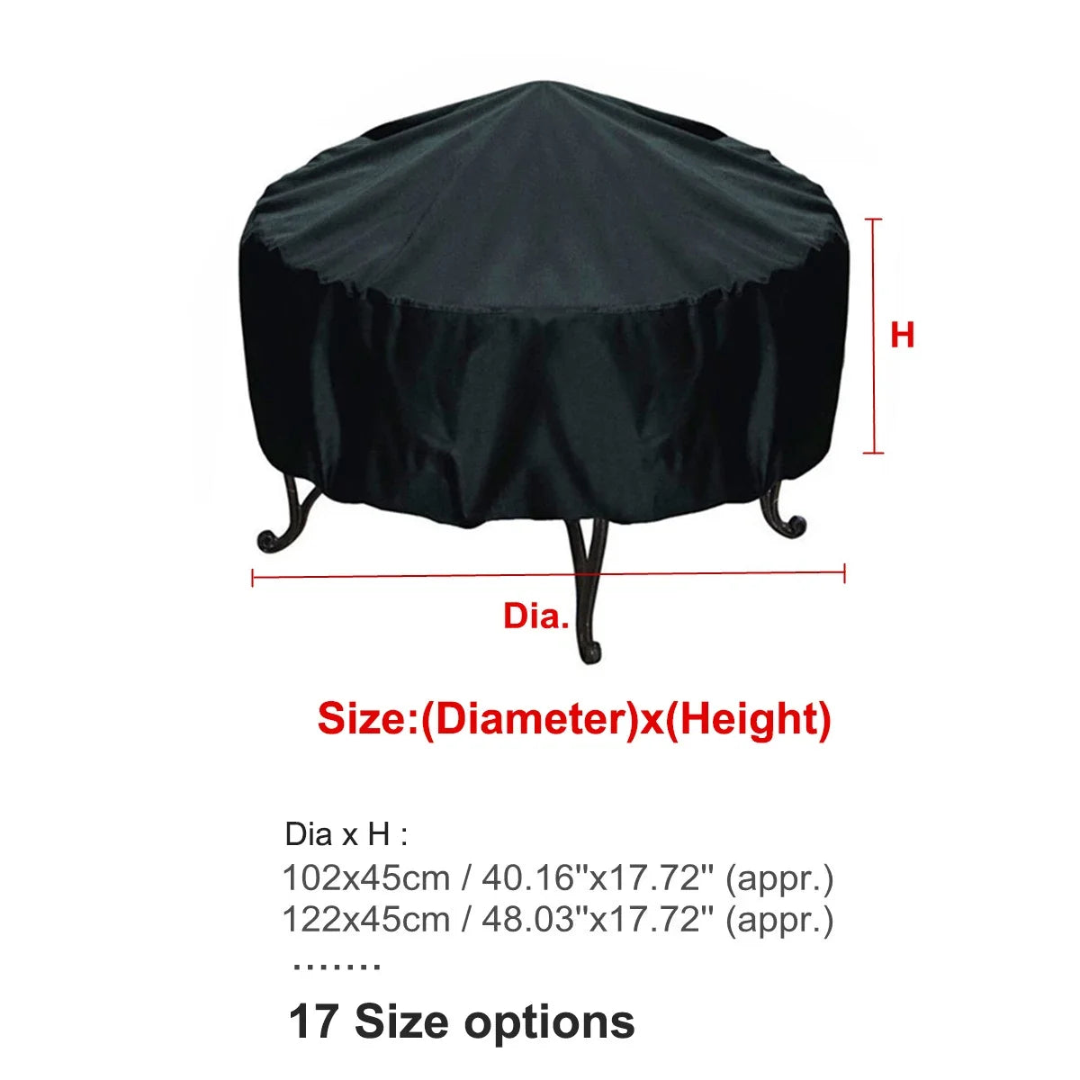 Waterproof BBQ Grill Cover Outdoor Barbecue Dust Rain UV Protection Cover for Gas Charcoal Electric Grills