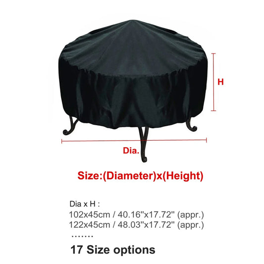 Waterproof BBQ Grill Cover Outdoor Barbecue Dust Rain UV Protection Cover for Gas Charcoal Electric Grills