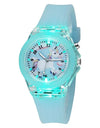 Cartoon Baby Unicorn Kids Watches Girls Toys Silicone Strap Flash Light Children Watch Clock Quartz Wristwatches