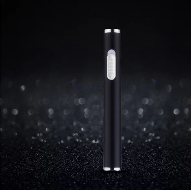 USB Rechargeable Lighter Mini Compact Long Windproof Electric Heating Wire Metal Material Men's Cigarette Lighter